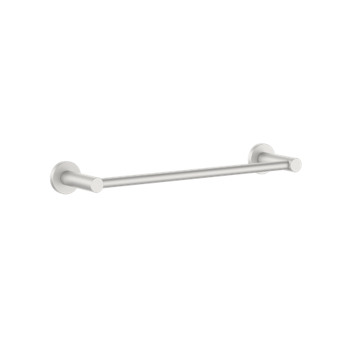 Round Single Towel Rail 300mm Brushed Nickel [287316]