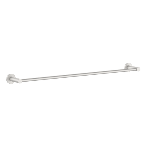 Round Single Towel Rail 600mm Brushed Nickel [287292]