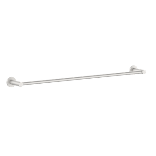 Round Single Towel Rail 600mm Brushed Nickel [287292]