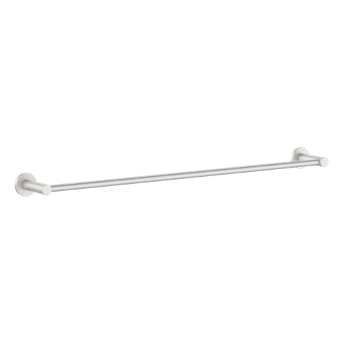 Round Single Towel Rail 600mm Brushed Nickel [287292]