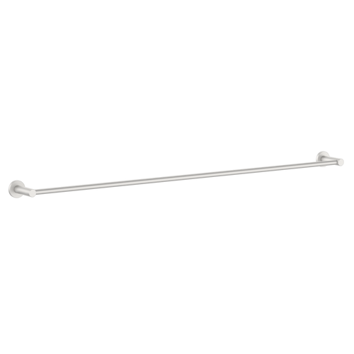 Round Single Towel  Rail 900mm Brushed Nickel [287279]