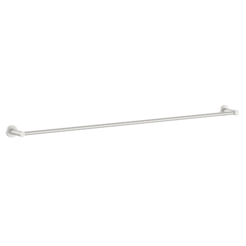 Round Single Towel  Rail 900mm Brushed Nickel [287279]