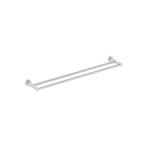 Round Double Towel Rail 600mm Brushed Nickel [287315]