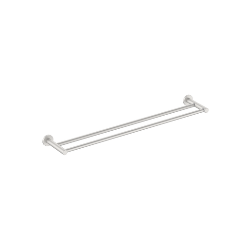 Round Double Towel Rail 600mm Brushed Nickel [287315]