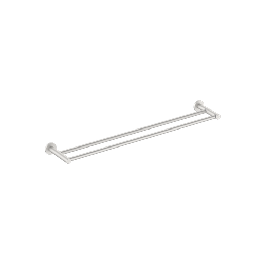 Round Double Towel Rail 600mm Brushed Nickel [287315]