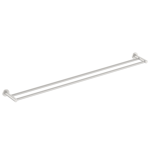 Round Double Towel Rail 900mm Brushed Nickel [287278]