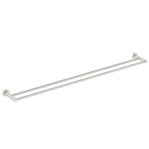 Round Double Towel Rail 900mm Brushed Nickel [287278]