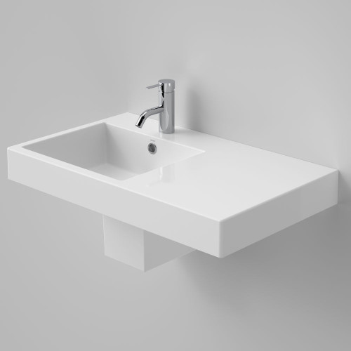 Liano Nexus Wall Basin Right Hand with Overflow 750mm White 1 Tap Hole [131401]