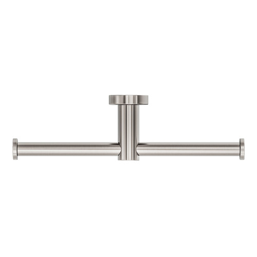 Mecca Double Toilet Roll Holder Brushed Nickel [287080]