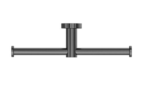 Mecca Double Toilet Roll Holder Gunmetal [287068]