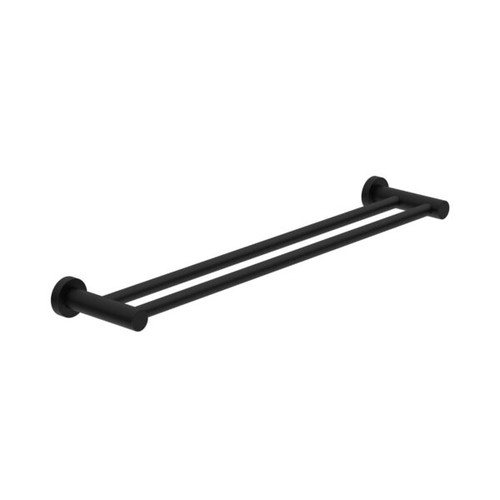 Dolce Towel Rail Double 800mm Matte Black [286754]