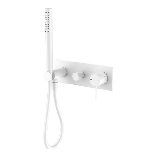 Mecca Shower Diverter Mixer System 4Star Matte White [287063]