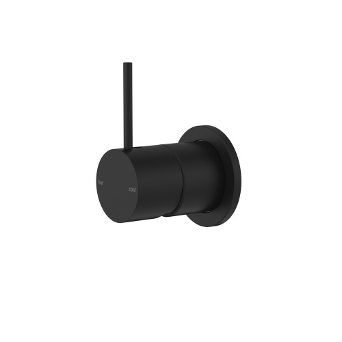 Mecca Bath or Shower Mixer Handle Up (with 60mm Plate) Matte Black [287099]