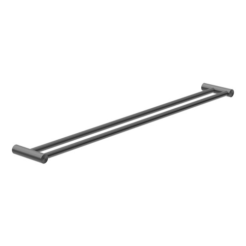 New Mecca Towel Rail Double 800mm Gunmetal [287158]
