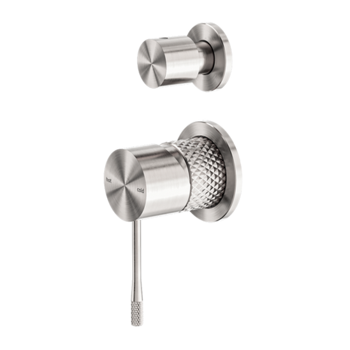 Opal Bath & Shower Diverter Mixer (Separate Plate) Brushed Nickel [286794]