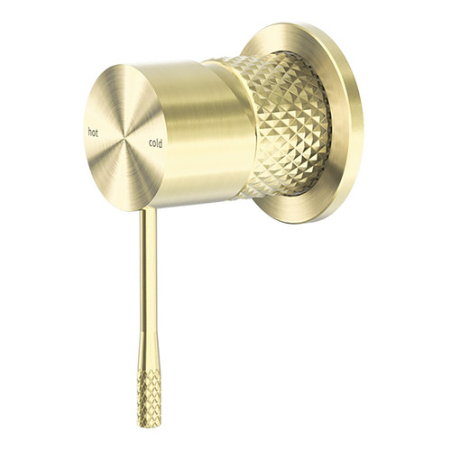Opal Bath or Shower Mixer (60mm Plate) Brushed Gold [287087]