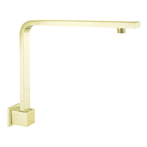 Square Wall Swivel Shower Arm Brushed Gold [287125]