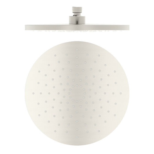 ABS (Plastic) Round Shower Head 250mm 4Star Brushed Nickel [286815]