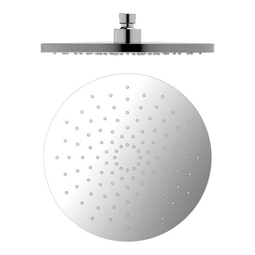 ABS (Plastic) Round Shower Head 250mm 4Star Chrome [286816]