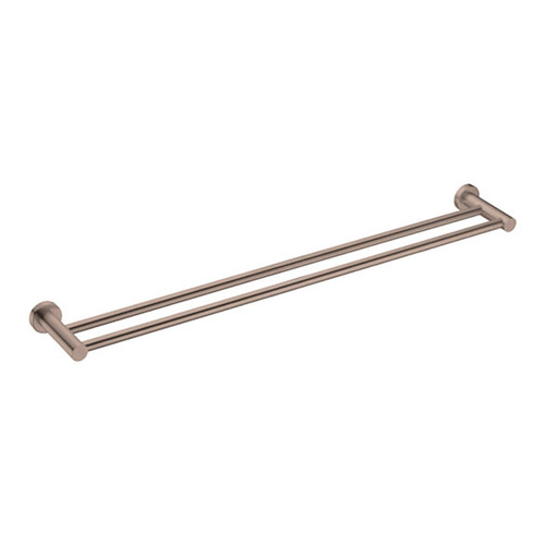 Mecca Towel Rail Double 800mm Brushed Bronze [286765]