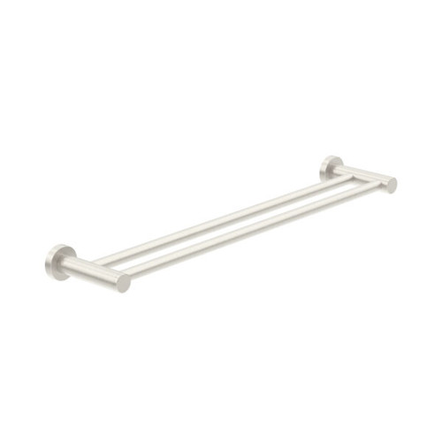 Dolce Towel Rail Double 600mm Brushed Nickel [286805]