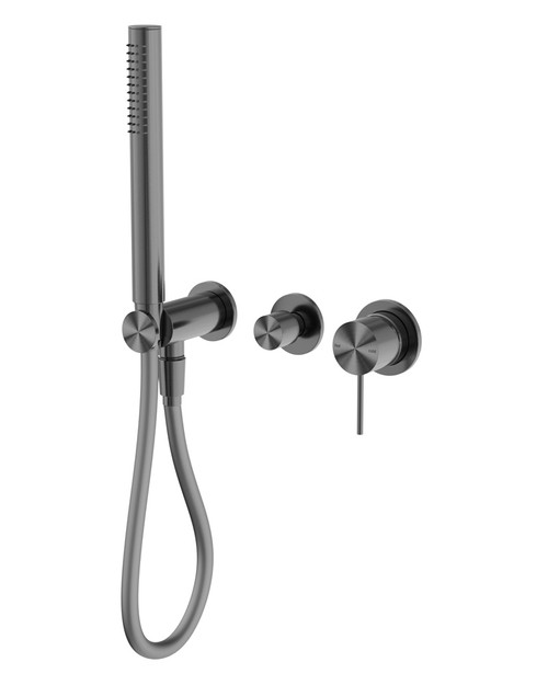 Mecca Shower Diverter Mixer System (Separate Back Plate) 4Star  Gunmetal [287181]