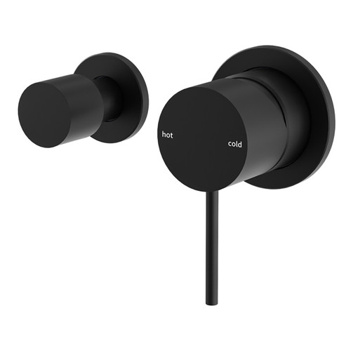 Mecca Bath & Shower Diverter Mixer with Horizontal 2 Way Diverter (Separate Plate) Matte Black [287059]