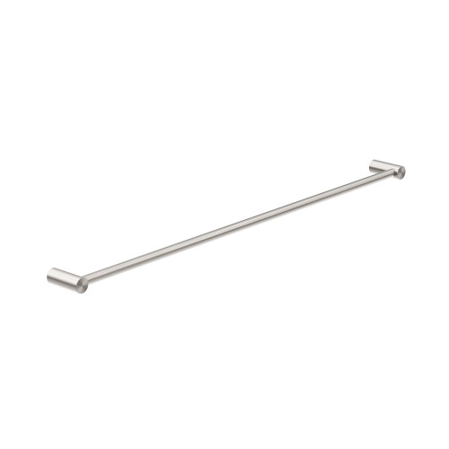 New Mecca Towel Rail Single 800mm Brushed Nickel [287132]