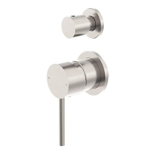 Dolce Bath & Shower Diverter Mixer (Separate Plate) Brushed Nickel [286793]