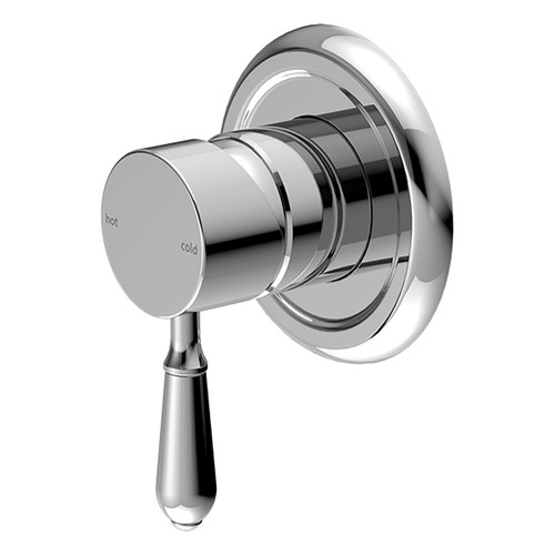 York Bath or Shower Mixer with Metal Lever Chrome [286977]