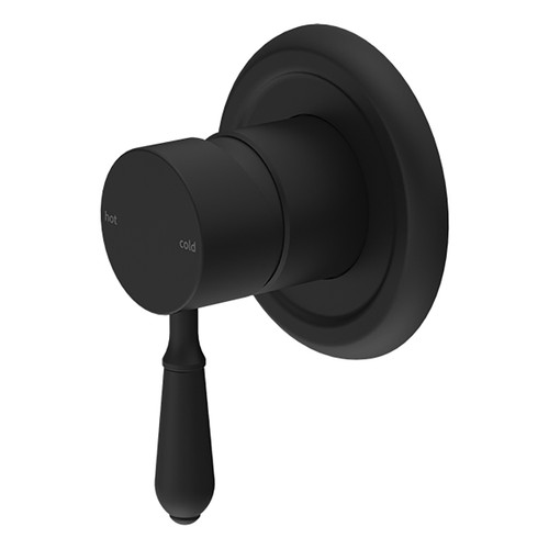 York Bath or Shower Mixer with Metal Lever Matte Black [287027]
