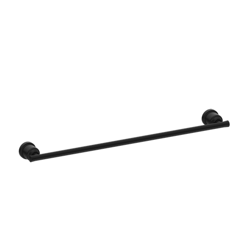 York Towel Rail Single 600mm Matte Black [287032]