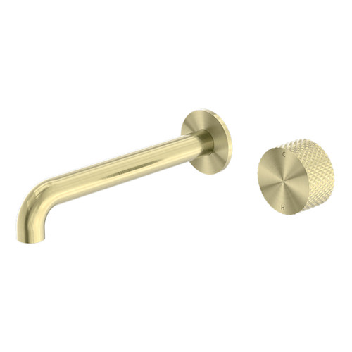 Opal Progressive Wall Bath or Basin Set (Separated 230mm Spout) 5Star Brushed Gold [286983]