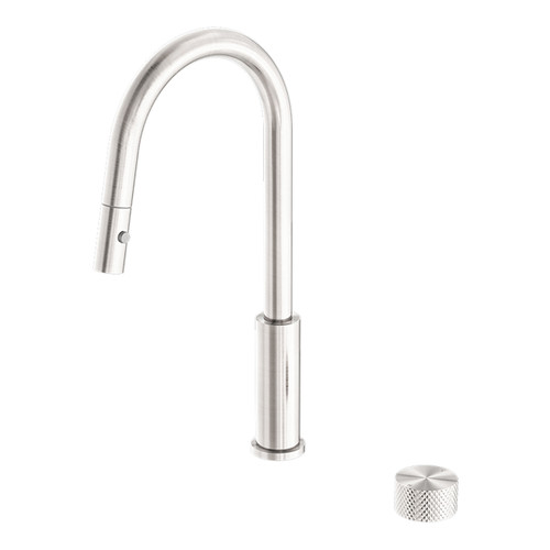 Opal Progressive Sink Mixer Set (separated Spout with Pull Out Sprayer) 6Star Brushed Nickel [286913]