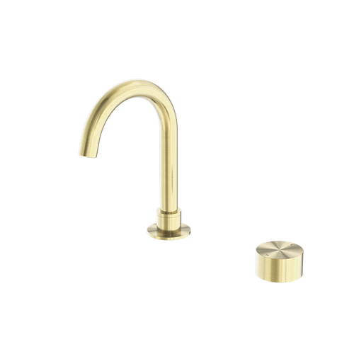 Kara Progressive Hob Basin Mixer Set 6Star Brushed Gold [287036]