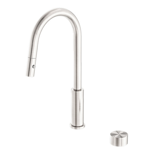 Kara Progressive Sink Mixer Set with Pull Out Sprayer 6Star Brushed Nickel [287042]