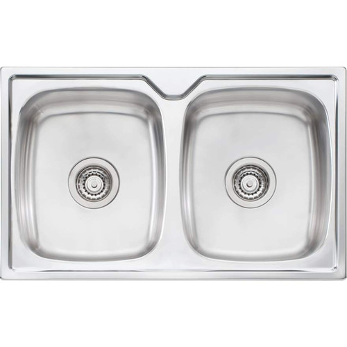 Endeavour Double Bowl Topmount Sink 1 Tap Hole [157344]