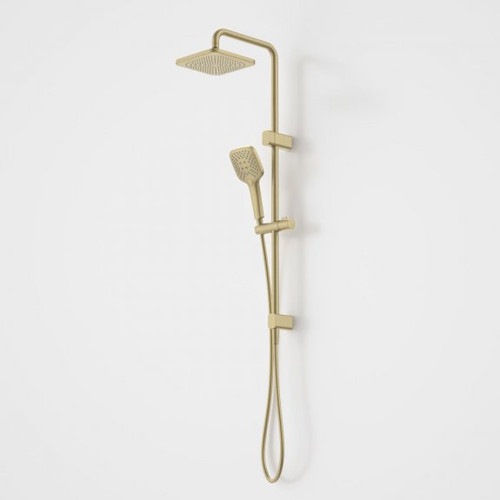 Luna System Shower on Rail w/Overhead Brushed Brass 4Star [194623]