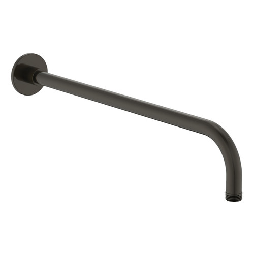 Shower Arm Wall Right Angle Round Black [168640]