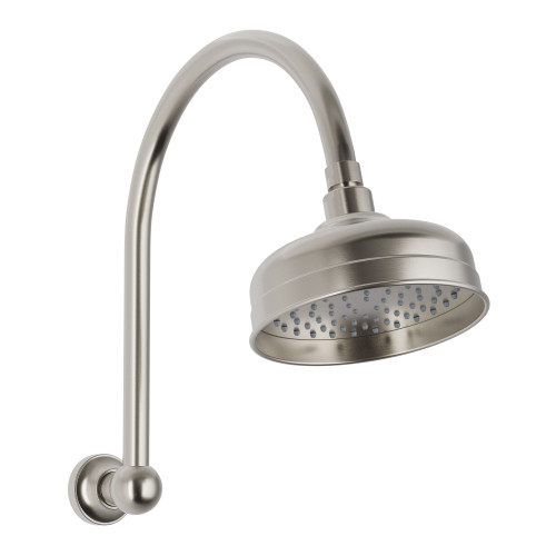 Cromford High-Rise Shower Arm & Rose 4Star Brushed Nickel [288832]