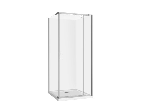 Trinidad Shower Enclosure Square Rear 900mm x 900mm Chrome [151792]