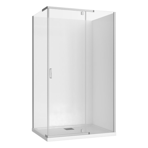 Trinidad Shower Enclosure Rectangle Rear 1200mm x 900mm Chrome [153677]