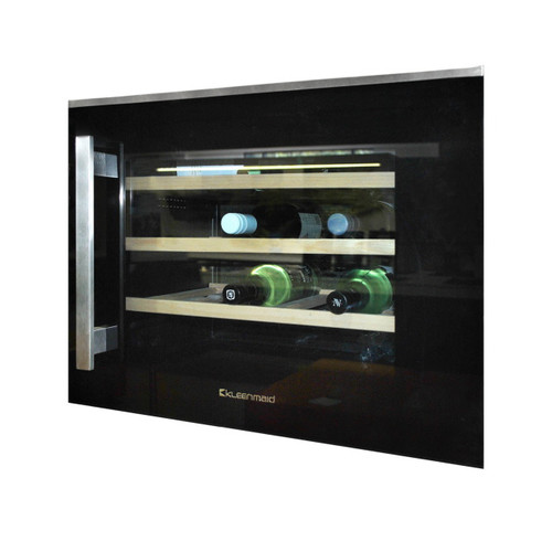 56cm Built In Beverage Serving and Wine Storage Fridge 51L Black/Stainless Steel [253901]