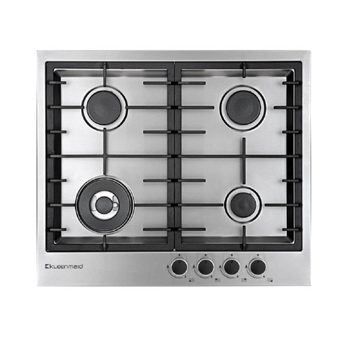 60cm Stainless Steel Gas Cooktop Black Knobs [285762]