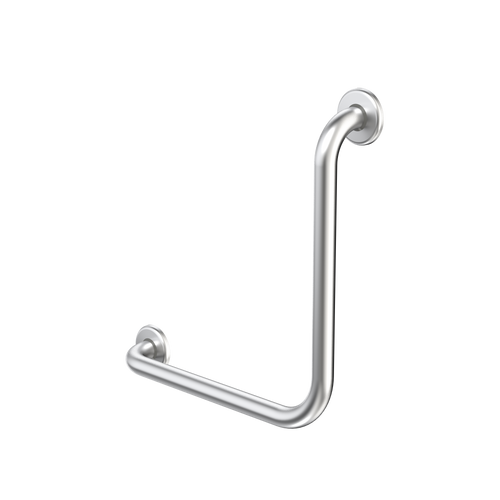 Care Support Grab Rail 90deg 450mm x 450mm Right Hand/Left Hand Universal Brushed Stainless Steel [182038]