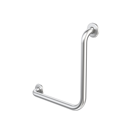 Care Support Grab Rail 90deg 450mm x 450mm Right Hand/Left Hand Universal Brushed Stainless Steel [182038]