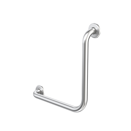 Care Support Grab Rail 90deg 450mm x 450mm Right Hand/Left Hand Universal Brushed Stainless Steel [182038]