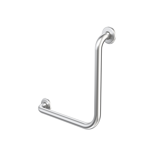 Care Support Grab Rail 90deg 450mm x 450mm Right Hand/Left Hand Universal Brushed Stainless Steel [182038]