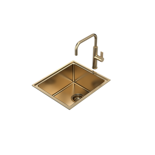 Urbane II Single Bowl Sink Brushed Brass [289708]