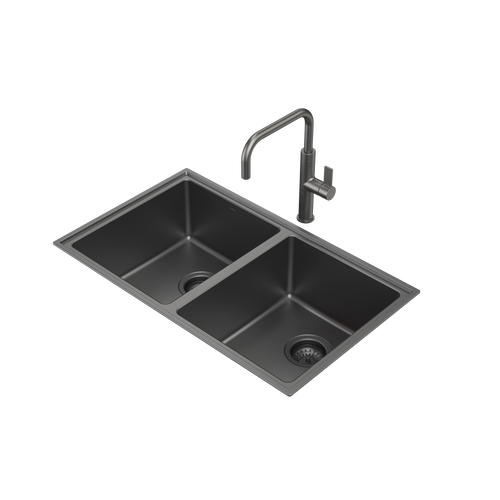 Urbane II Double Bowl Sink Gunmetal [289712]